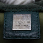 FENDI Mamma Baguette Shoulder Bag Nylon Green52438