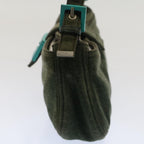FENDI Mamma Baguette Shoulder Bag Nylon Green52438