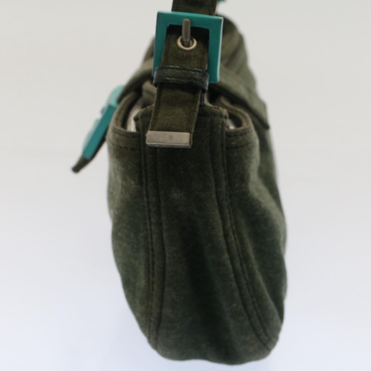 FENDI Mamma Baguette Shoulder Bag Nylon Green52438