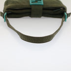 FENDI Mamma Baguette Shoulder Bag Nylon Green52438