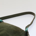FENDI Mamma Baguette Shoulder Bag Nylon Green52438
