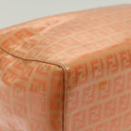 FENDI Zucchino Canvas Mamma Baguette Hand Bag Enamel Orange52439