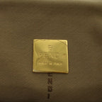 FENDI Zucchino Canvas Mamma Baguette Hand Bag Enamel Orange52439