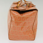 FENDI Zucchino Canvas Mamma Baguette Hand Bag Enamel Orange52439