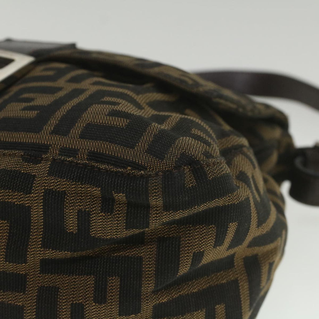 FENDI Zucca Canvas Mamma Baguette Shoulder Bag Brown52440