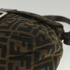 FENDI Zucca Canvas Mamma Baguette Shoulder Bag Brown52440