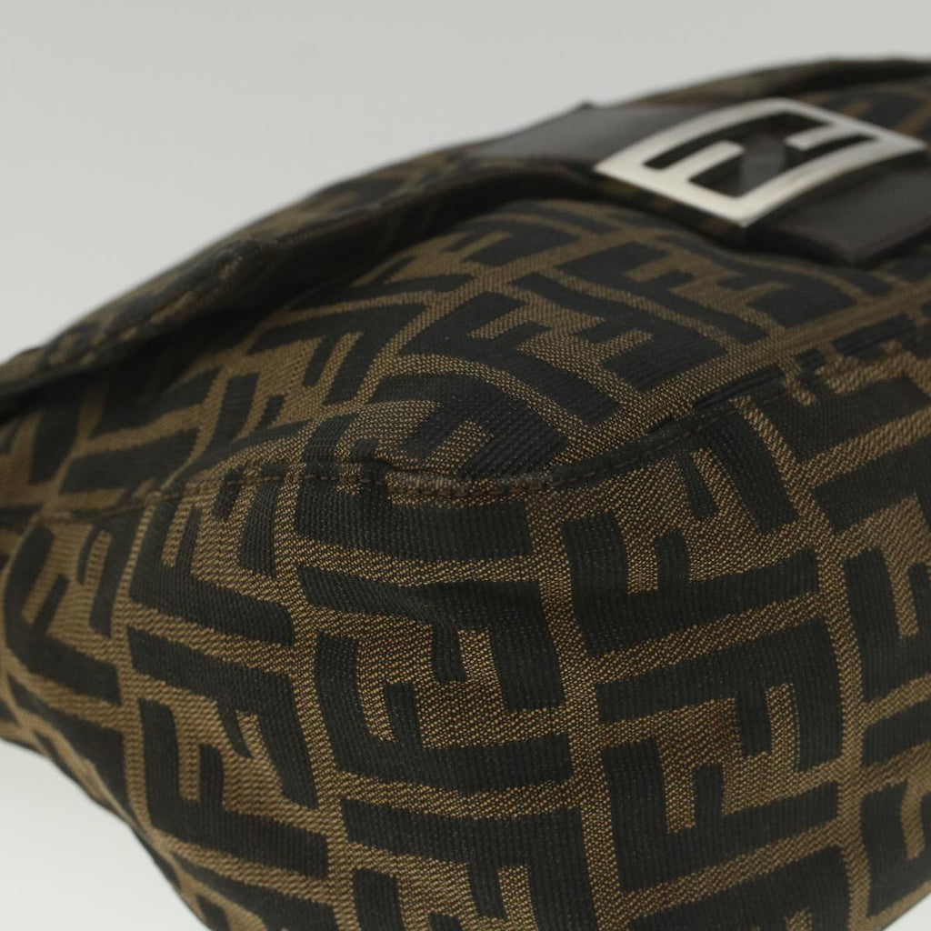 FENDI Zucca Canvas Mamma Baguette Shoulder Bag Brown52440