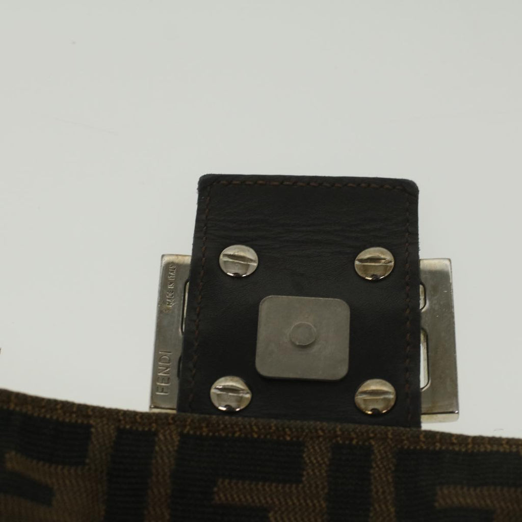 FENDI Zucca Canvas Mamma Baguette Shoulder Bag Brown52440