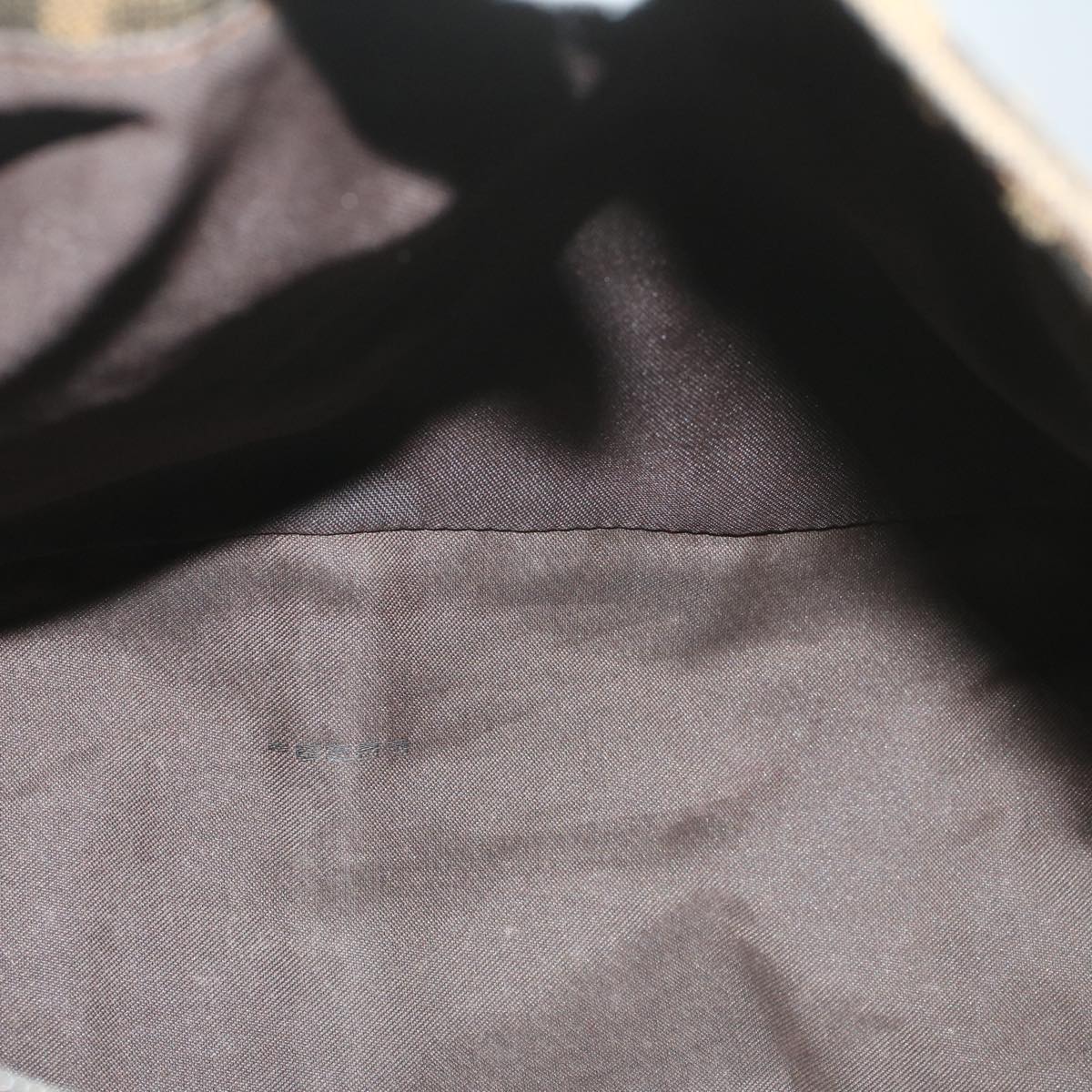 FENDI Zucca Canvas Mamma Baguette Shoulder Bag Brown52440