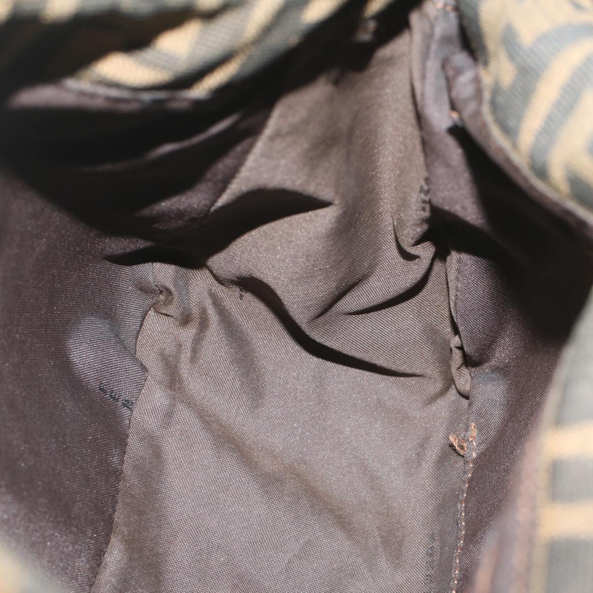 FENDI Zucca Canvas Mamma Baguette Shoulder Bag Brown52440