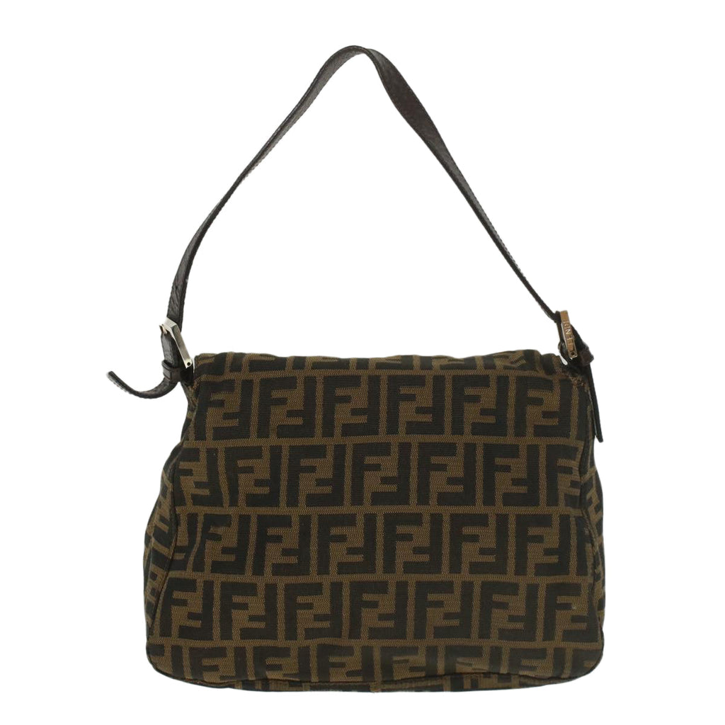 FENDI Zucca Canvas Mamma Baguette Shoulder Bag Brown52440