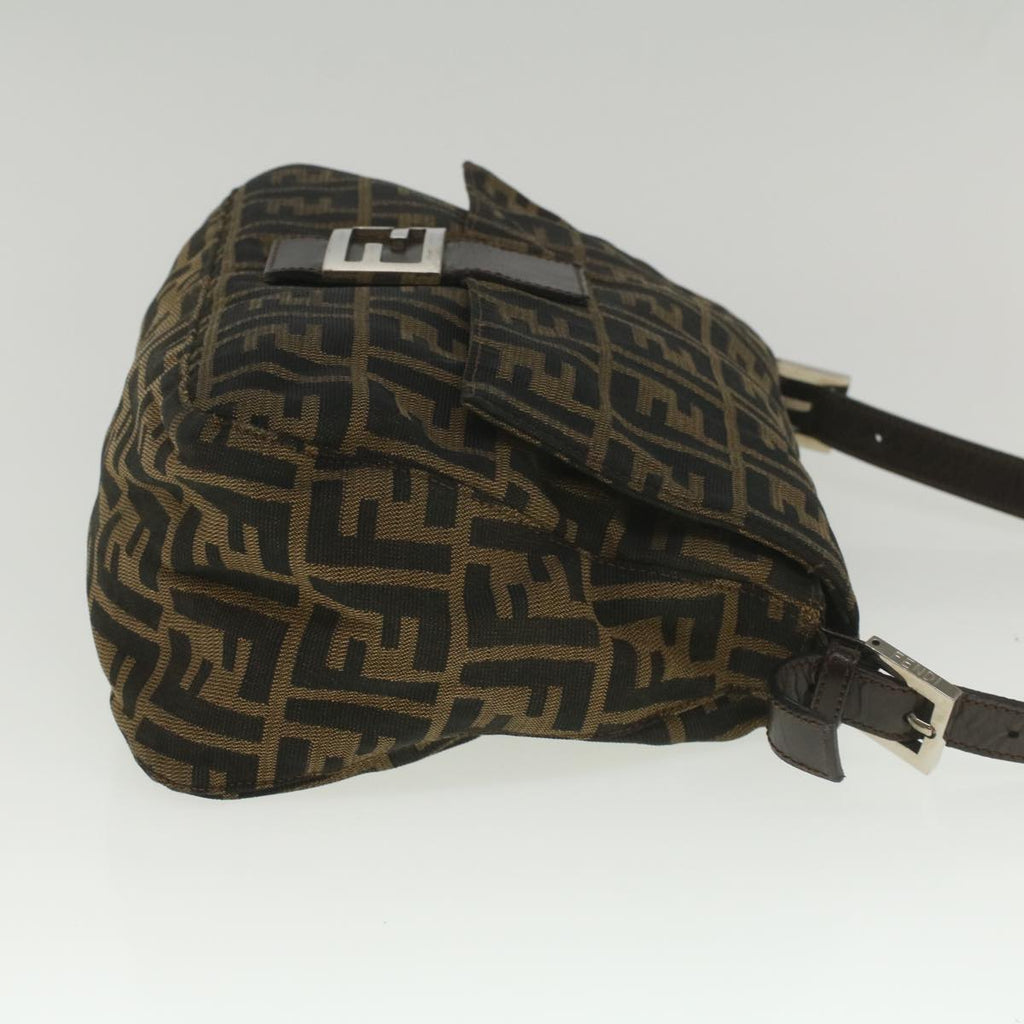 FENDI Zucca Canvas Mamma Baguette Shoulder Bag Brown52440