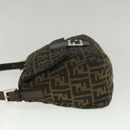 FENDI Zucca Canvas Mamma Baguette Shoulder Bag Brown52440