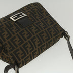 FENDI Zucca Canvas Mamma Baguette Shoulder Bag Brown52440
