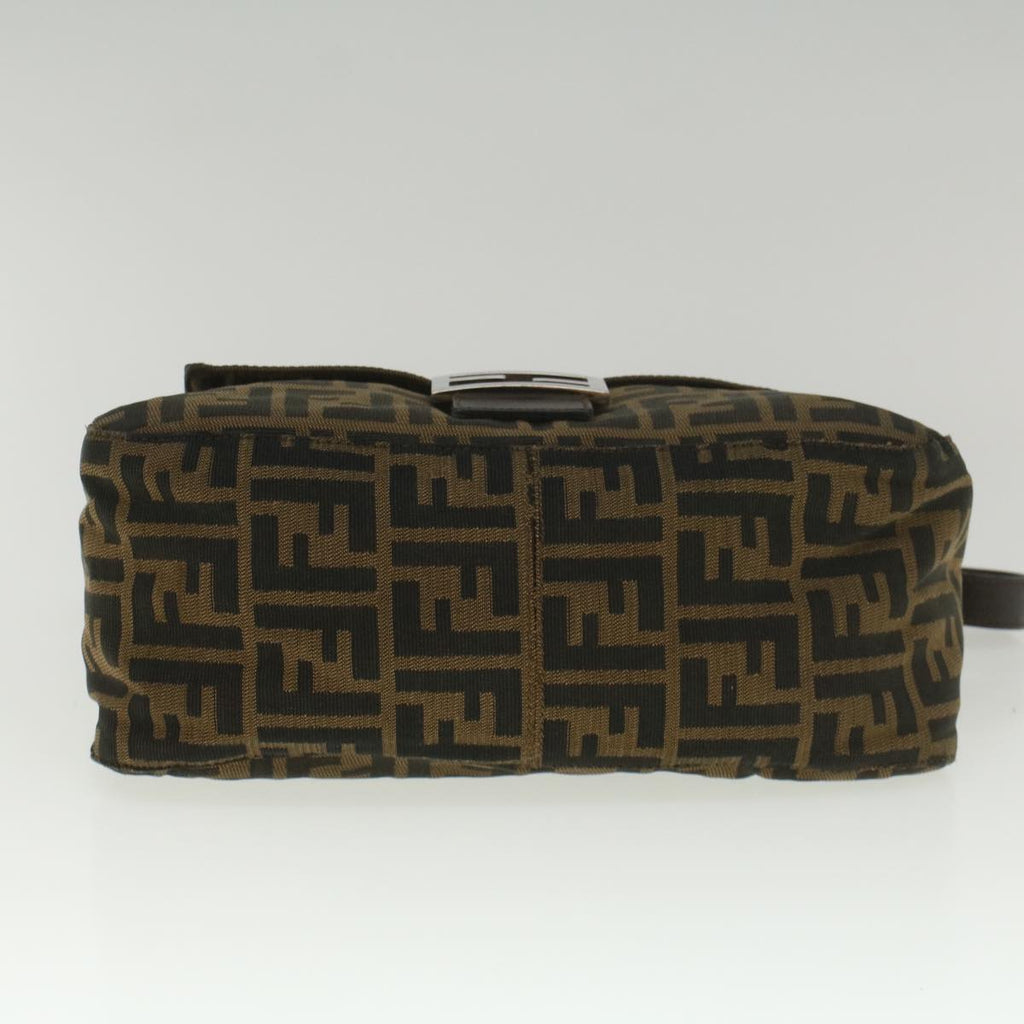 FENDI Zucca Canvas Mamma Baguette Shoulder Bag Brown52440
