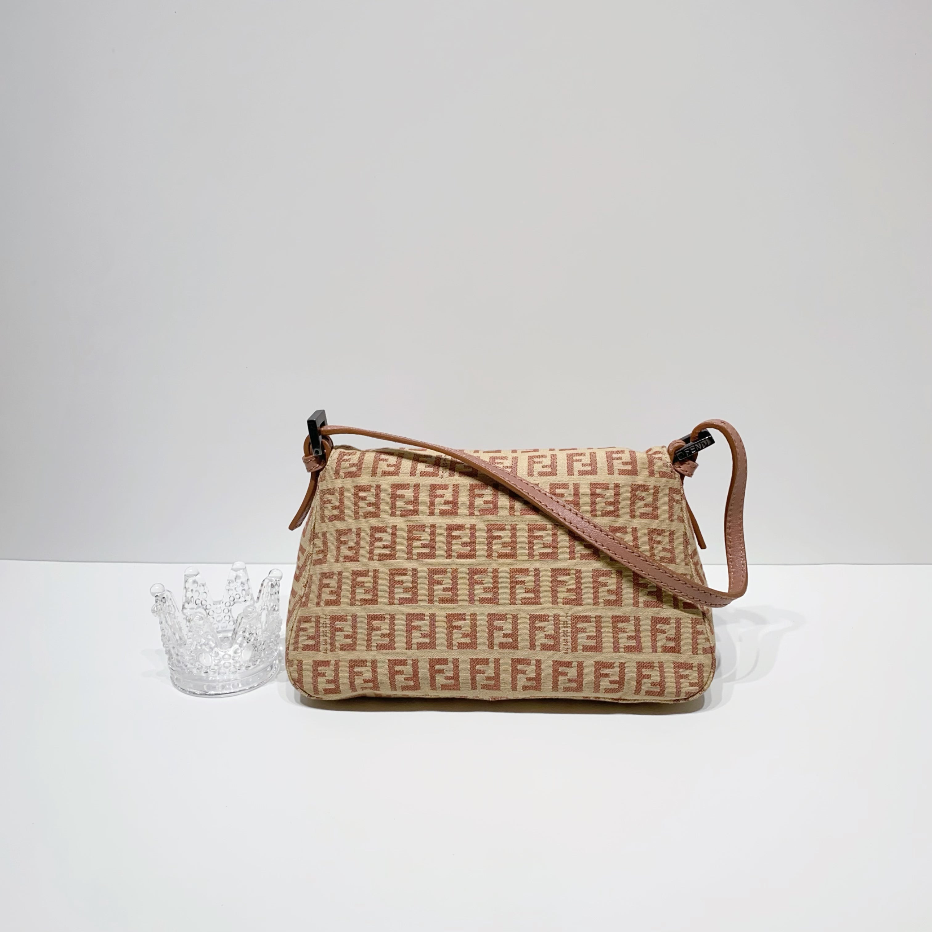 No.3972-Fendi Vintage Zucchino Mini Mama Baguette Bag