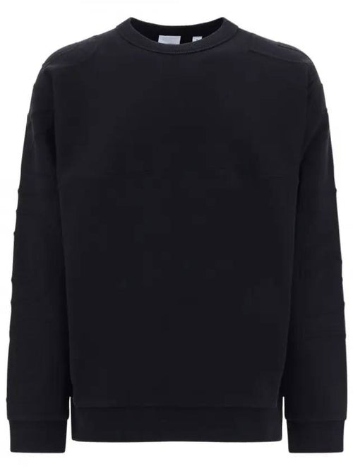 Burberry Men's Logo Embossed Cotton Sweatshirt Black