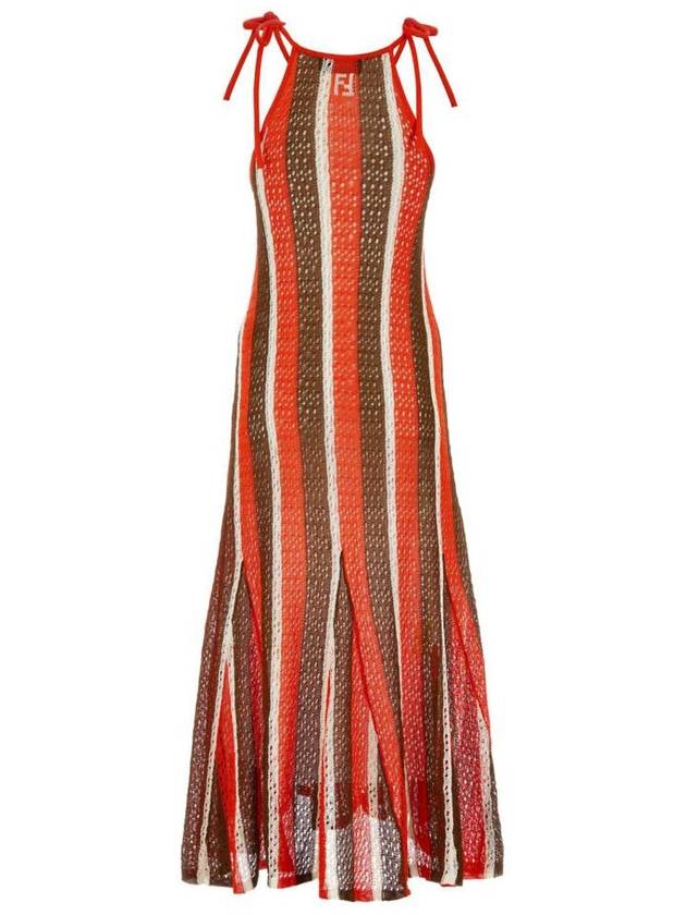 Fendi midi dress FDZB50ANZF F0QD6 PRINTED