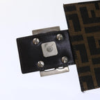 FENDI Zucca Canvas Mamma Baguette Shoulder Bag Brown Black52735