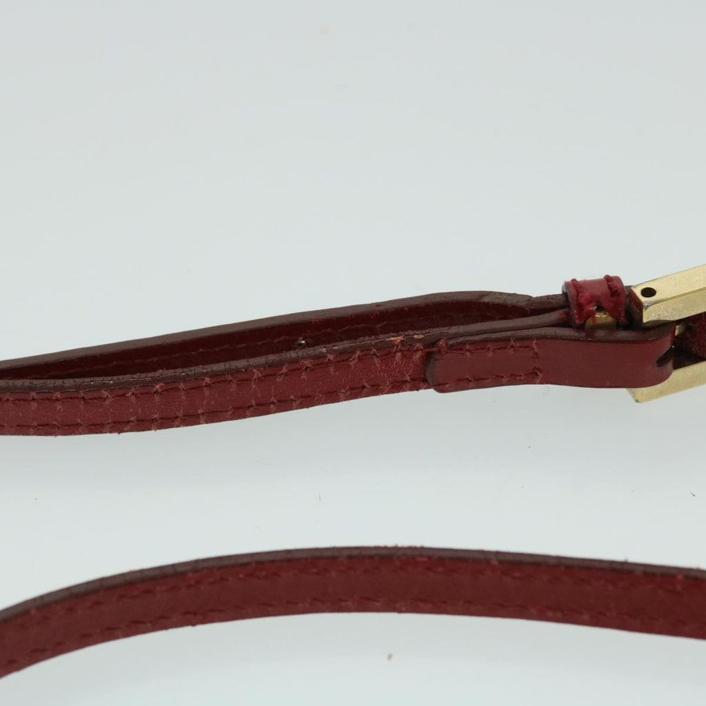 FENDI Zucchino Canvas Mamma Baguette Shoulder Bag Beige Red52738
