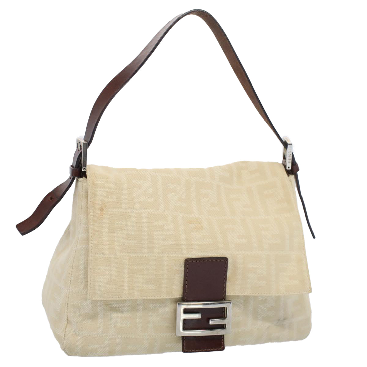 FENDI Mamma Baguette Shoulder Bag Beige52740