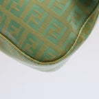 FENDI Mamma Baguette Shoulder Bag Coated Canvas Light Blue52741