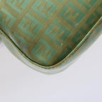 FENDI Mamma Baguette Shoulder Bag Coated Canvas Light Blue52741