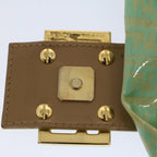 FENDI Mamma Baguette Shoulder Bag Coated Canvas Light Blue52741