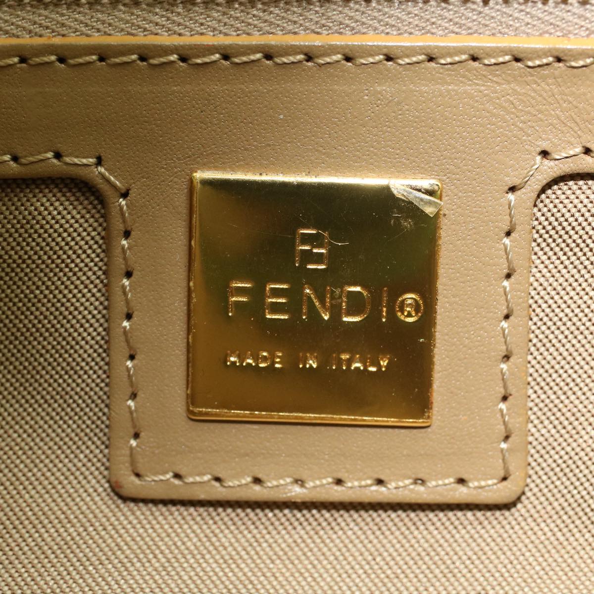 FENDI Mamma Baguette Shoulder Bag Coated Canvas Light Blue52741