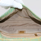 FENDI Mamma Baguette Shoulder Bag Coated Canvas Light Blue52741