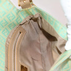 FENDI Mamma Baguette Shoulder Bag Coated Canvas Light Blue52741