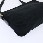 FENDI Mamma Baguette Shoulder Bag Coated Canvas Black52742