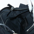 FENDI Mamma Baguette Shoulder Bag Coated Canvas Black52742