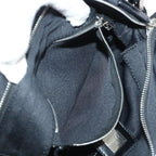 FENDI Mamma Baguette Shoulder Bag Coated Canvas Black52742