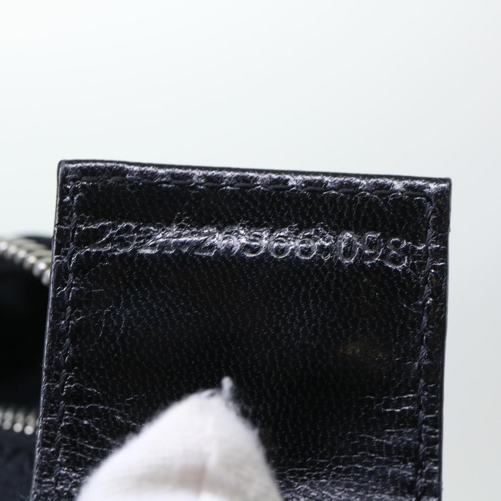 FENDI Mamma Baguette Shoulder Bag Coated Canvas Black52742