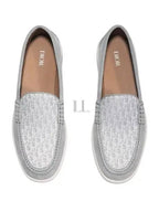 Granville Oblique Jacquard Suede Loafers Grey Dior