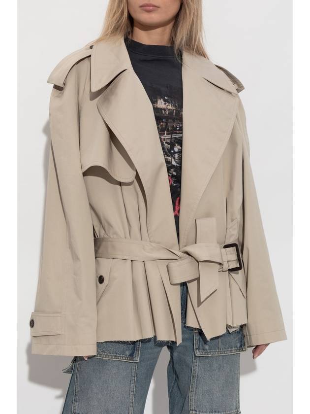 Balenciaga Balenciaga Short Trench Coat, Women's, Beige