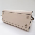 Fendi Fendi Peekaboo Icon Essential Shoulder Bag Leather  White 8BN302