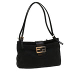 FENDI Mamma Baguette Shoulder Bag Nylon Black53012