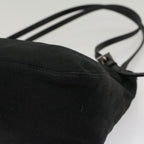 FENDI Mamma Baguette Shoulder Bag Nylon Black53012