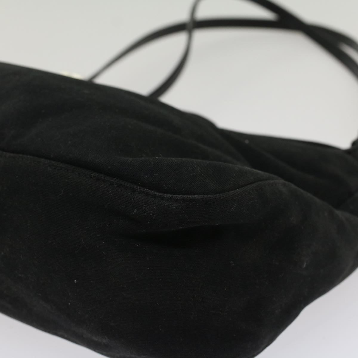 FENDI Mamma Baguette Shoulder Bag Nylon Black53012