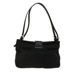 FENDI Mamma Baguette Shoulder Bag Nylon Black53012