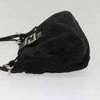 FENDI Mamma Baguette Shoulder Bag Nylon Black53012