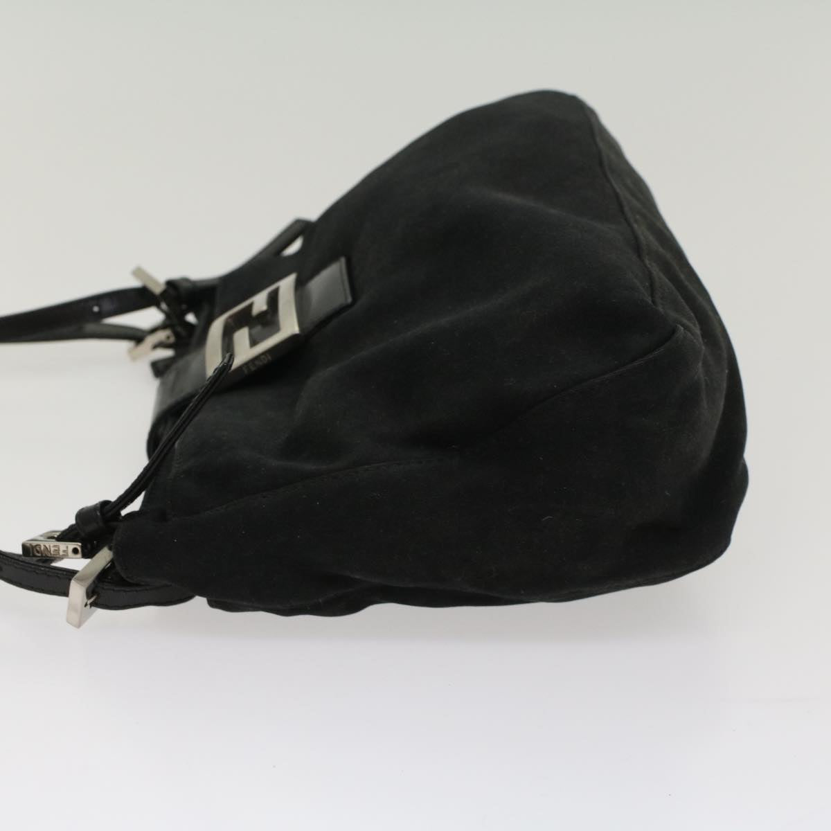 FENDI Mamma Baguette Shoulder Bag Nylon Black53012