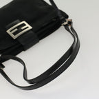 FENDI Mamma Baguette Shoulder Bag Nylon Black53012