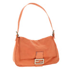 FENDI Mamma Baguette Shoulder Bag Nylon Orange53082
