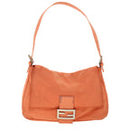 FENDI Mamma Baguette Shoulder Bag Nylon Orange53082