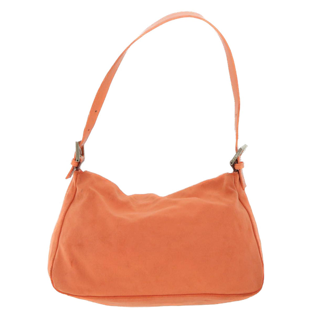 FENDI Mamma Baguette Shoulder Bag Nylon Orange53082