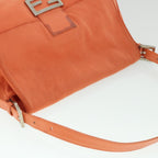 FENDI Mamma Baguette Shoulder Bag Nylon Orange53082