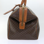 CELINE Macadam Canvas Boston Bag PVC Leather 2way Brown  53086